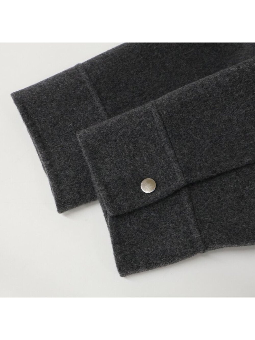 ★SOLD★ Max Mara S Maxmara Cucito Amano Double Face W-zip Collarless Jacket 42 - Picture 9 of 9
